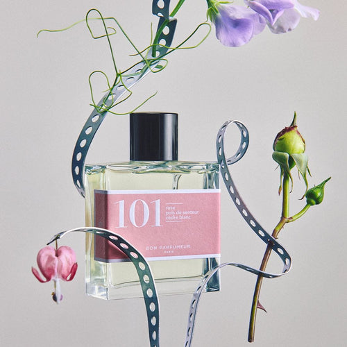 Eau de parfum 101 à la rose, au pois de senteur et au cèdre blanc Eau de parfum Bon Parfumeur France 