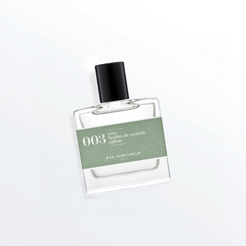 Eau de parfum 003 30ml au yuzu, aux feuilles de violette et au vétiver Eau de parfum Bon Parfumeur France 