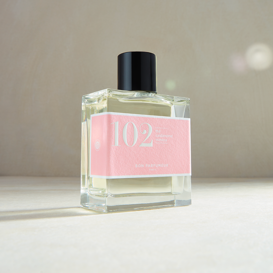 Eau de parfum 102 with tea, cardamom and mimosa