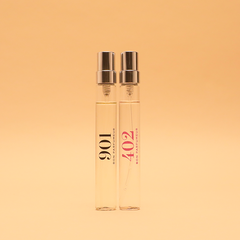 From €100 purchase: a complimentary perfume duo.